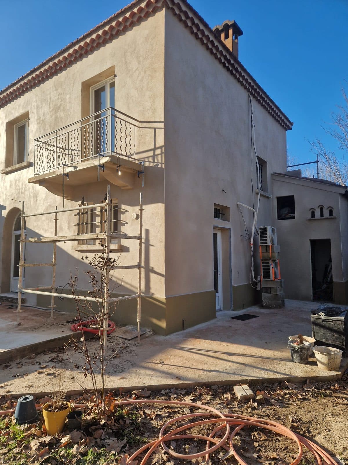 Maison ancienne à Barjac après ravalement complet